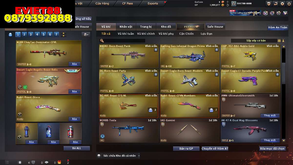 shop acc cf uy tin gia re